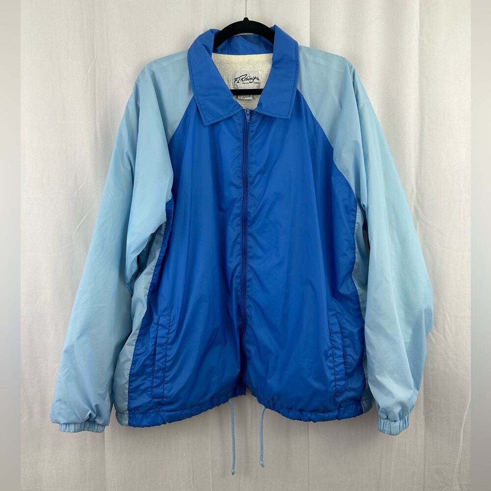 Vintage FL Robinson Blue Winder-breaker Zip Up Jacket Men’s Size Large